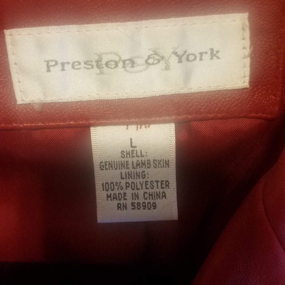 Red Leather Jacket - Picture 2 of 2